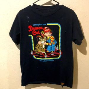 Funny cat t-shirt from Steven Rhodes. Size M.